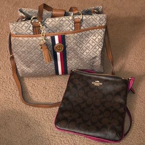 Tommy Hilfiger purse & Coach Satchel